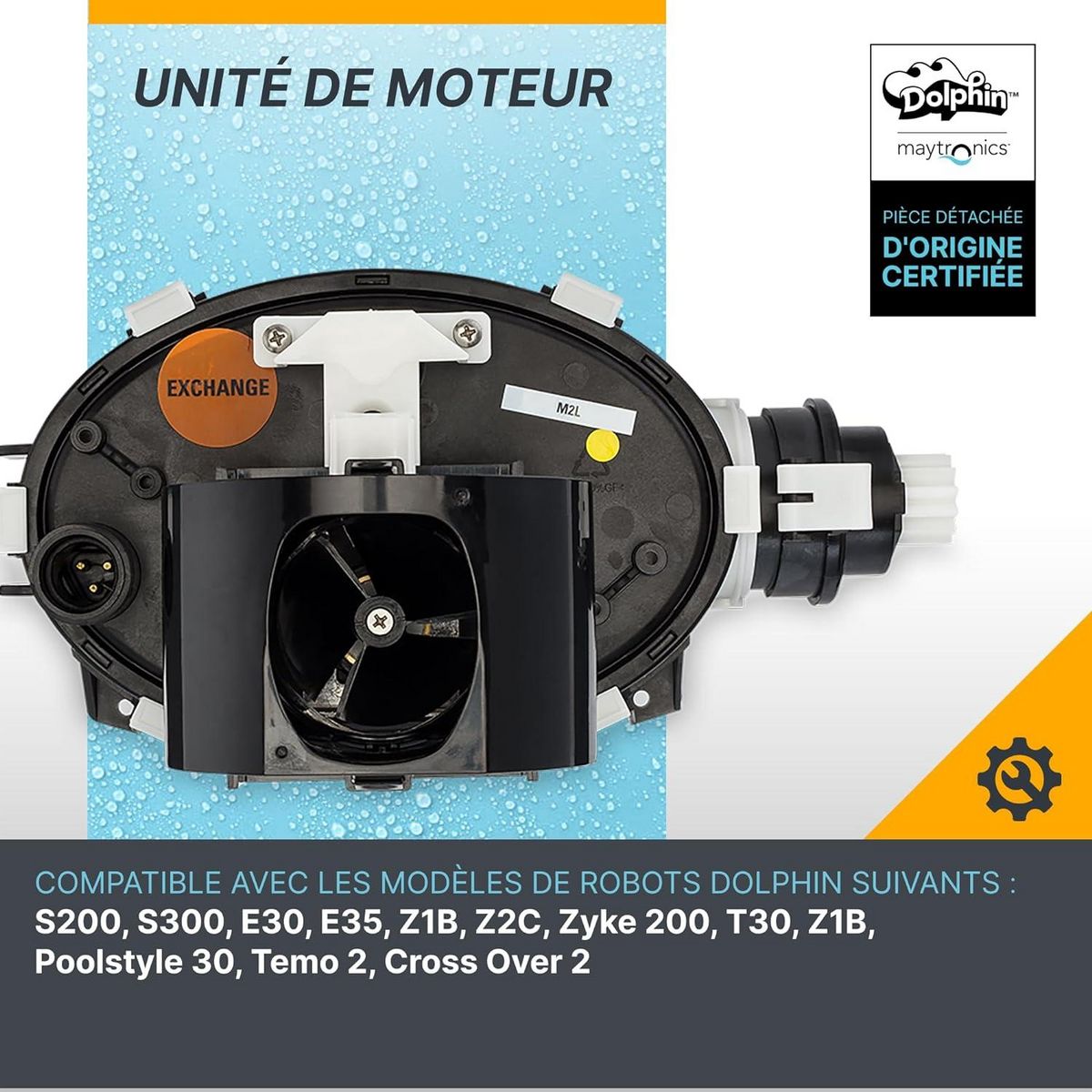 Dolphin Moteur pour robot dolphin s200, s300, e30 etc... Voir liste - 9995387-assy