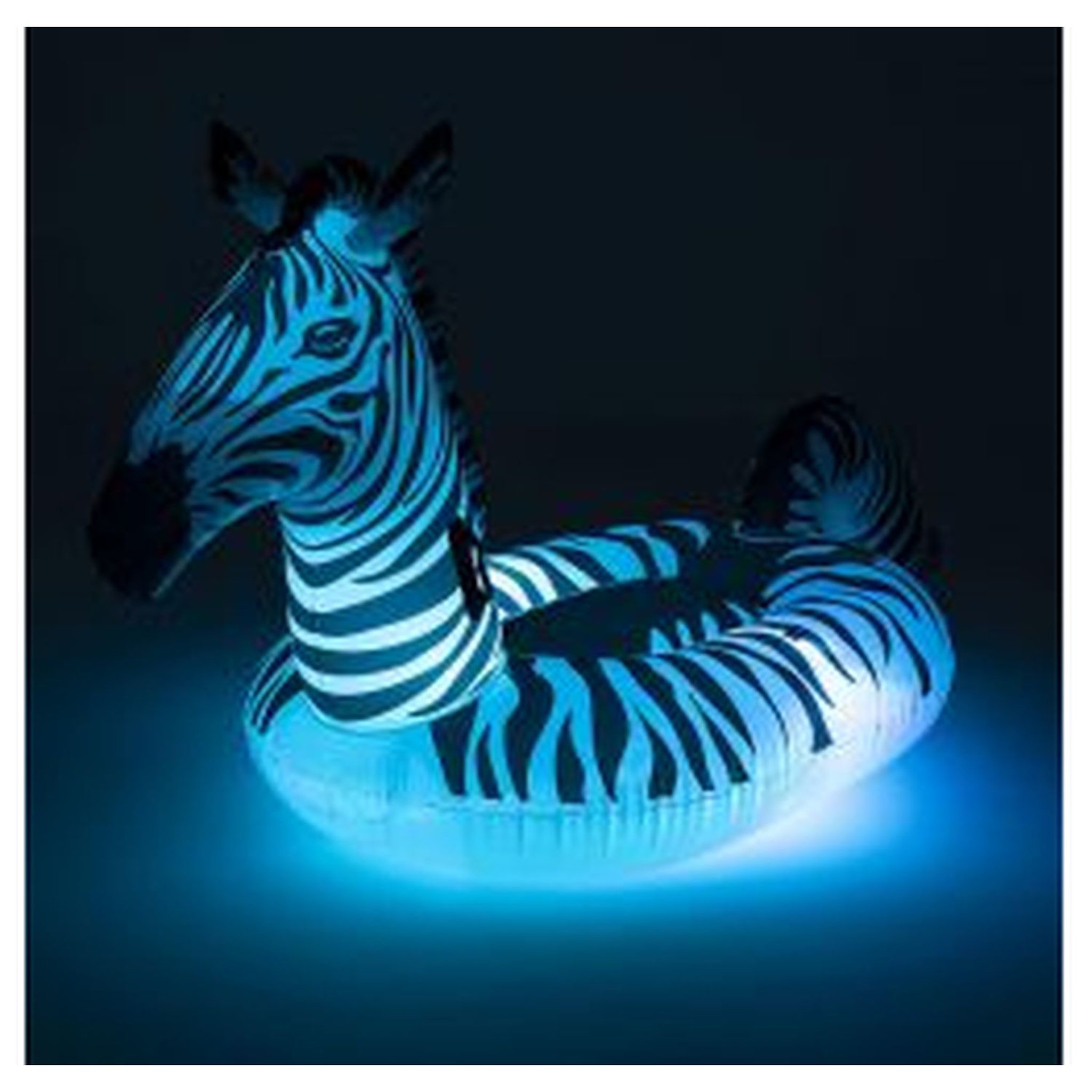 Voir la diapositive 2 : BESTWAY Bouée Zèbre Lumineux 2,54 x 1,42 m