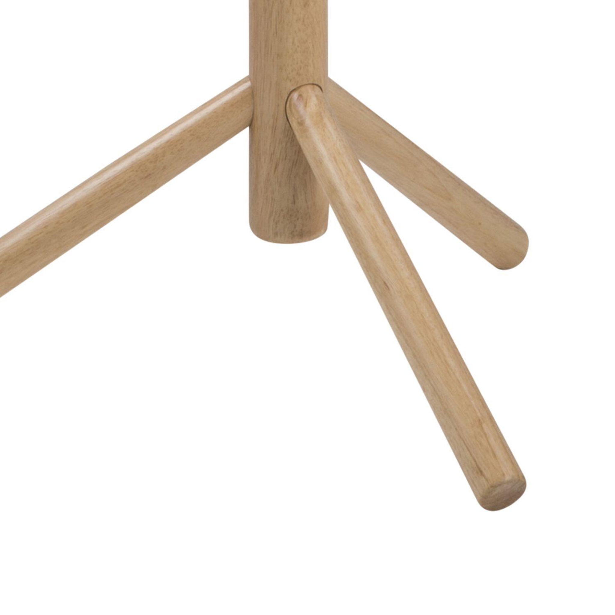 Voir la diapositive 3 : TOILINUX Porte manteau briman à 7 accroches en bois d'hévéa