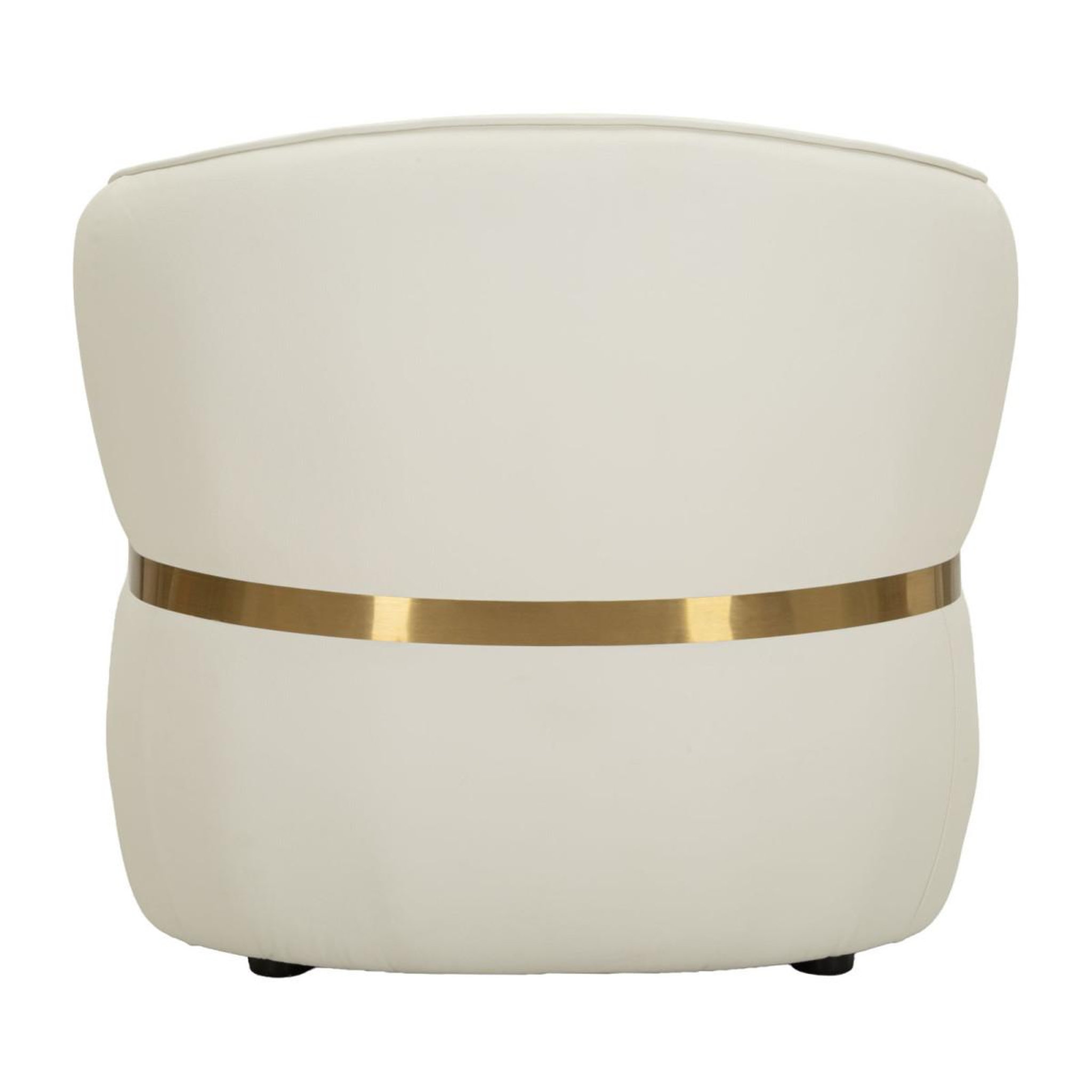 Voir la diapositive 5 : Paris Prix Fauteuil Design  Minsk  86cm Blanc & Or