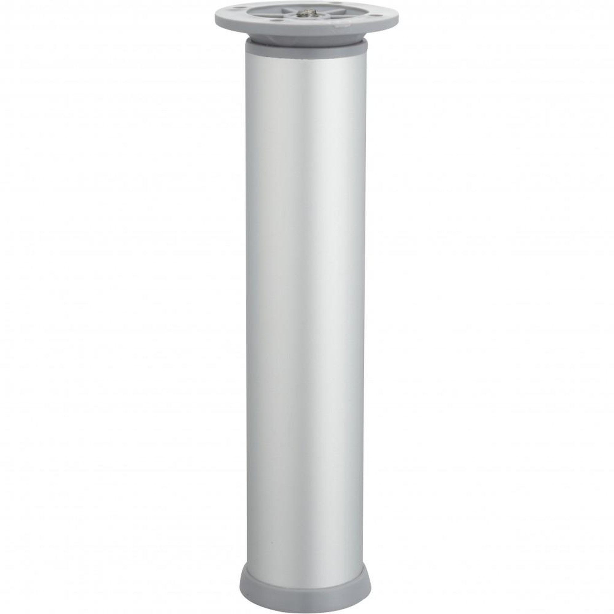 CENTRALE BRICO Pied meuble cylindrique HETTICH réglable acier mat gris