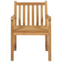 Voir la diapositive 5 : VIDAXL Ensemble a manger de jardin 5 pcs Bois de teck massif