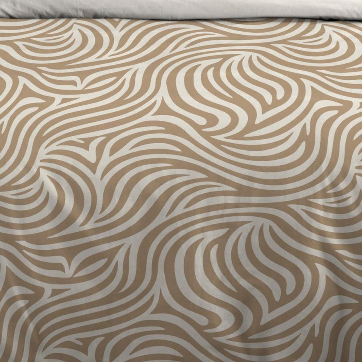 STOF Housse de couette 240x220 finition rabat + 2 taies coton 57 fils