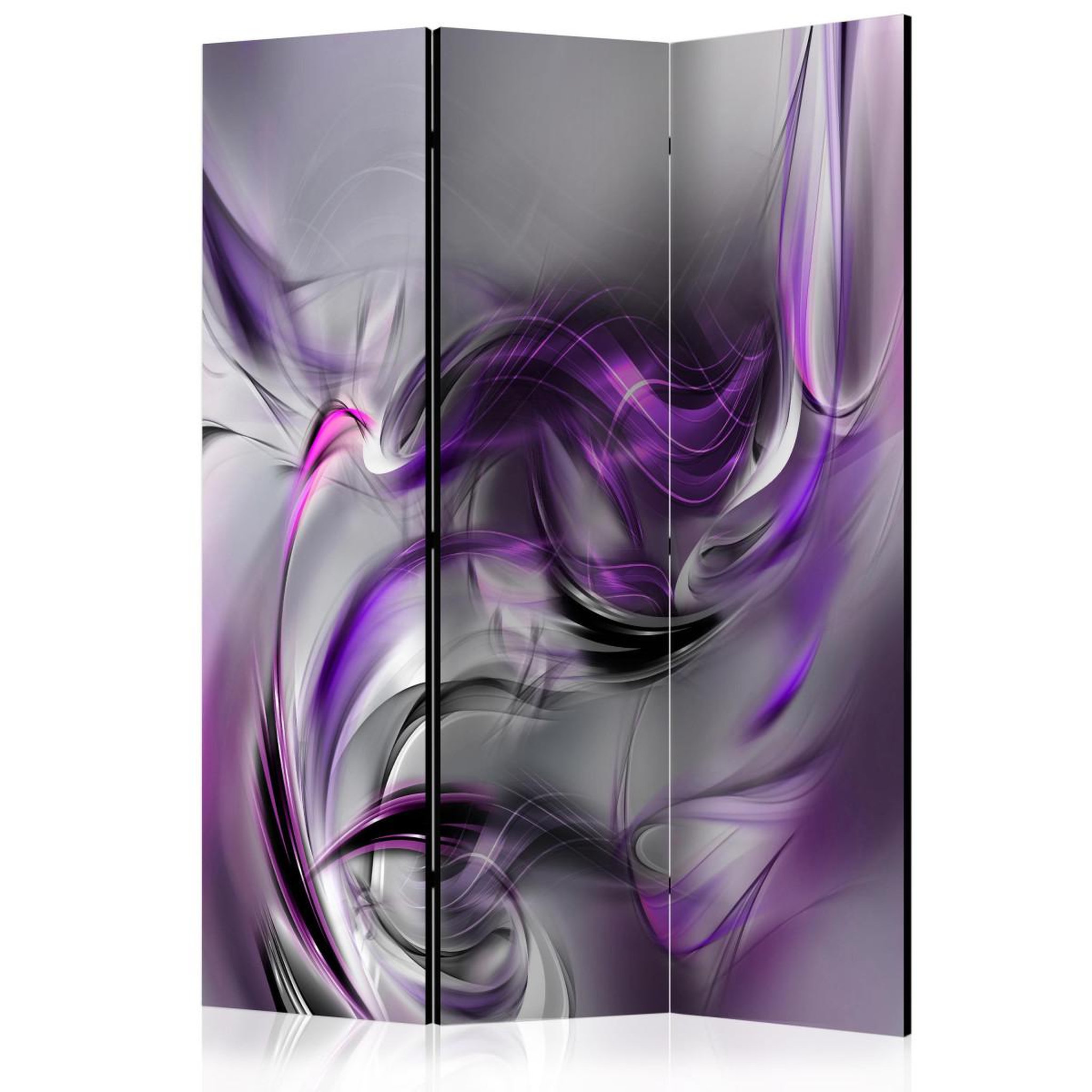 Paris Prix Paravent 3 volets  purple swirls ii  135x172cm