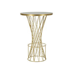Paris Prix Table de Bar Ronde  Tower  103cm Noir & Or