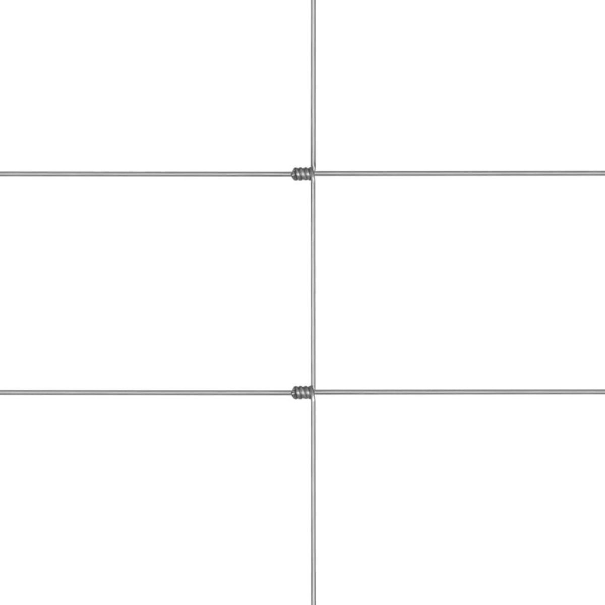 VIDAXL Cloture de jardin Acier galvanise 50x1,25 m Argente