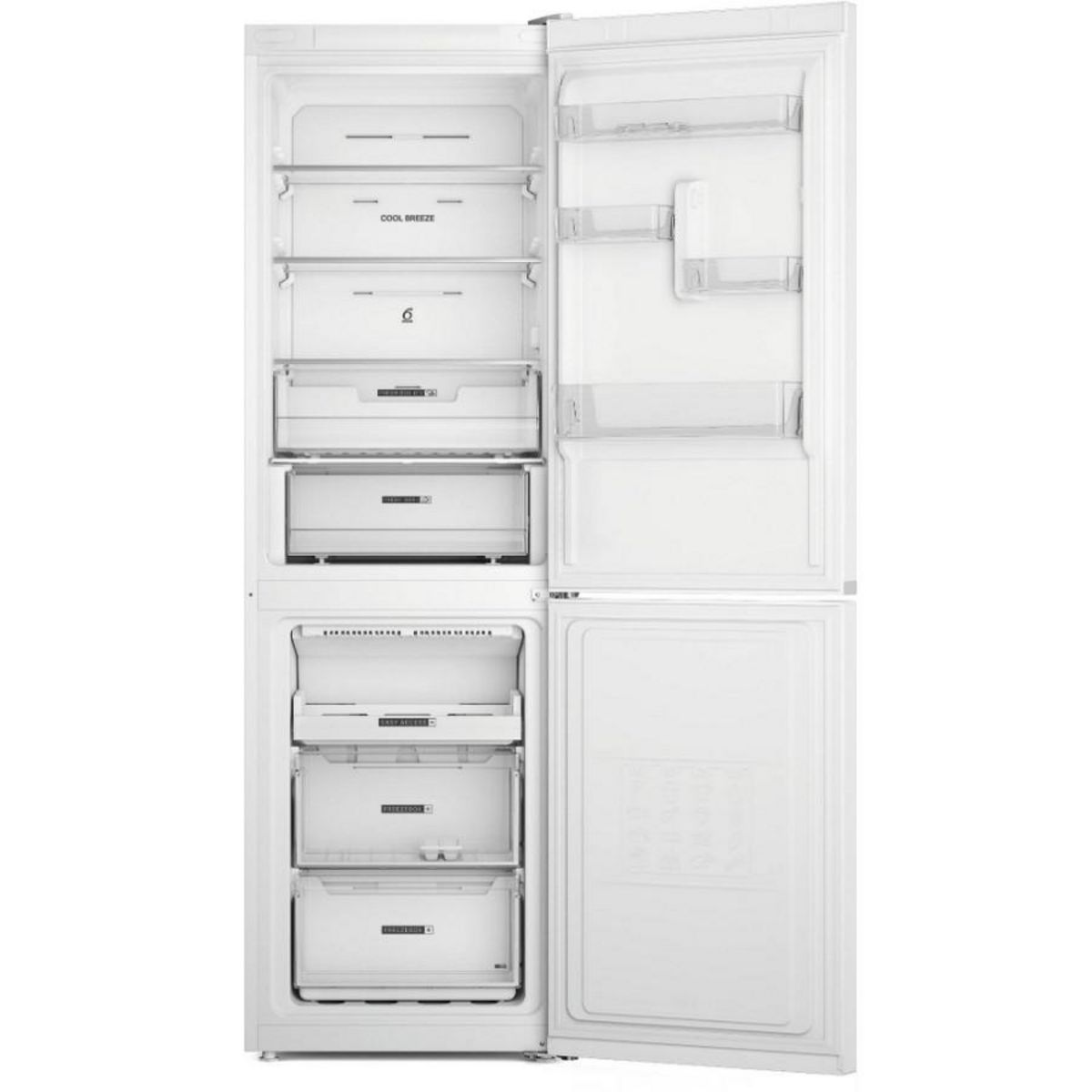 Whirlpool Réfrigérateur combiné 60cm 335l nofrost - W7X82OW