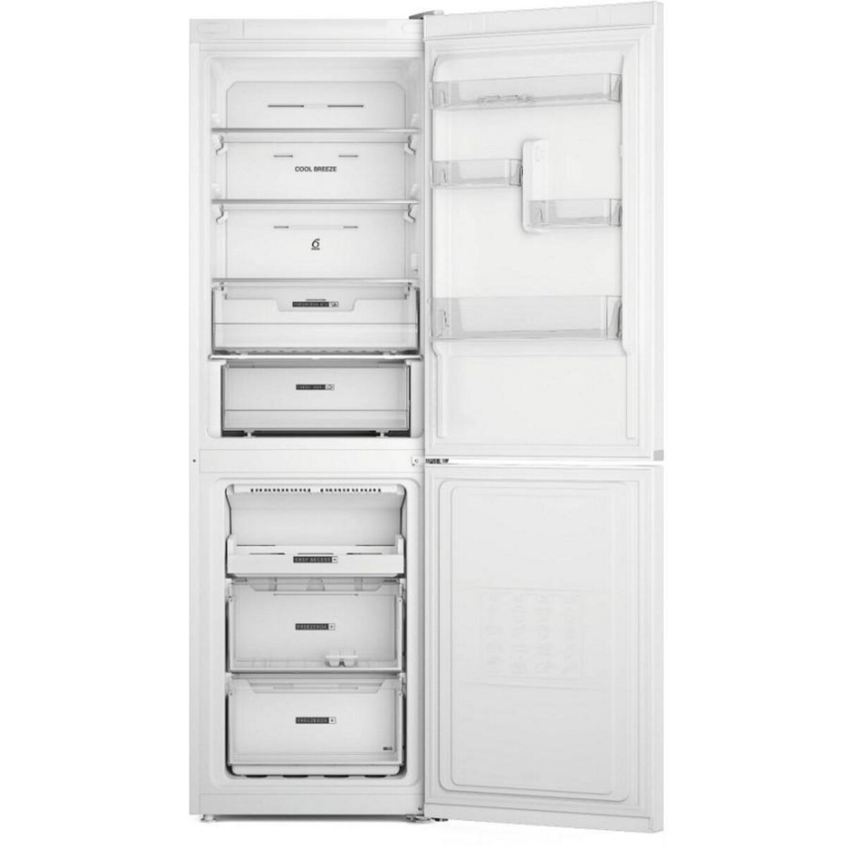 Whirlpool Réfrigérateur combiné 60cm 335l nofrost - W7X82OW