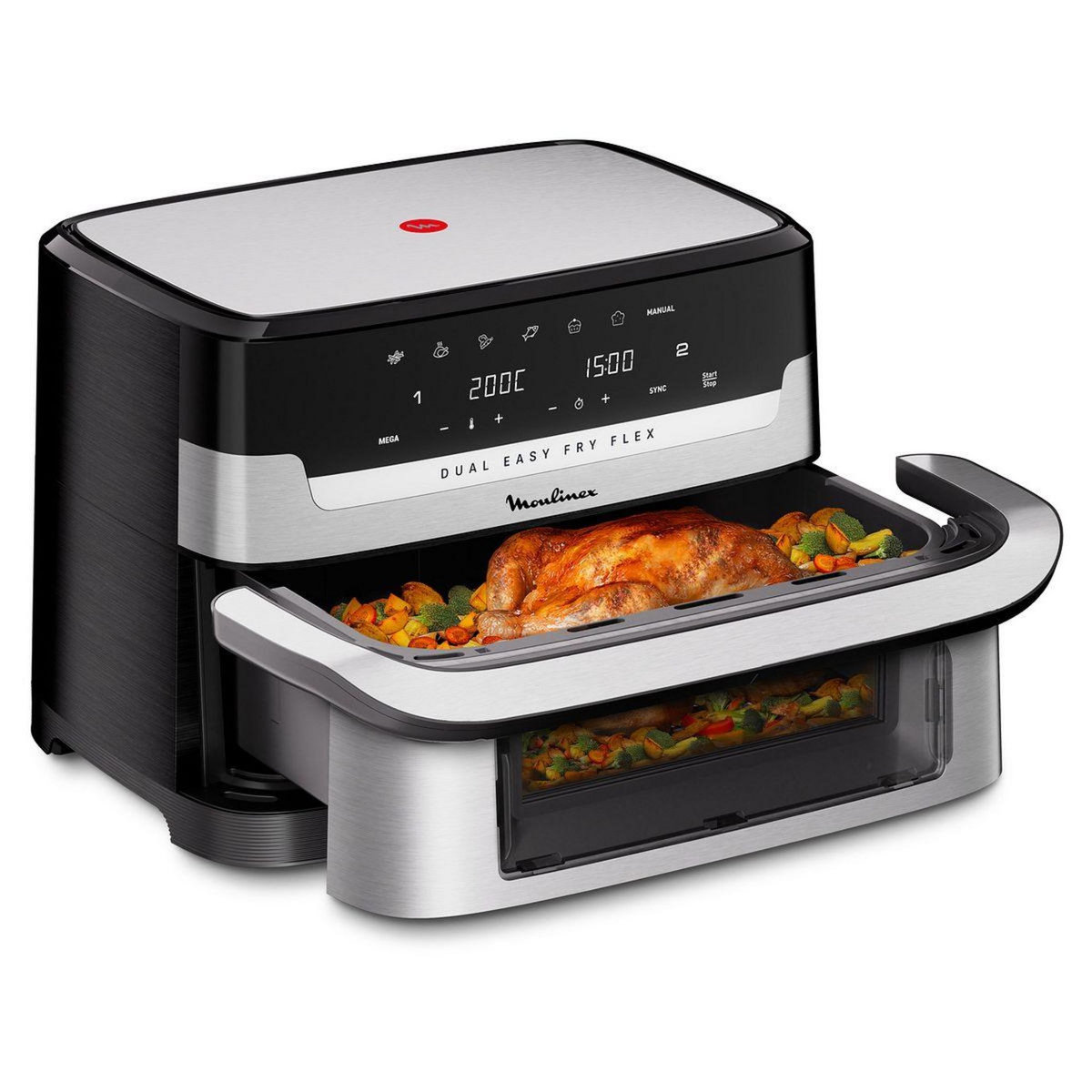 MOULINEX Friteuse sans huile Easy Fry Dual Flex EZ922DF0