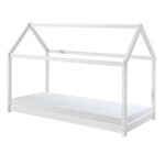 Paris Prix Lit Enfant & Matelas  Cabane  90x200cm Blanc