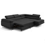 Voir la diapositive 5 : LISA DESIGN Zaria - canapé d'angle droit 5 places convertible avec coffre et têtières en simili