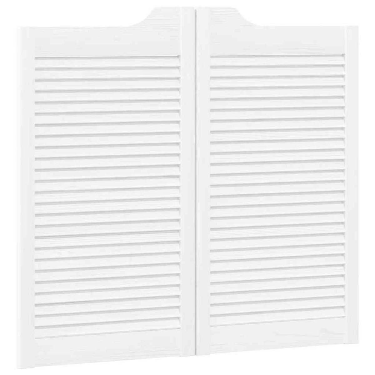 VIDAXL Portes battantes a persiennes 2 paires blanc 90x100 cm