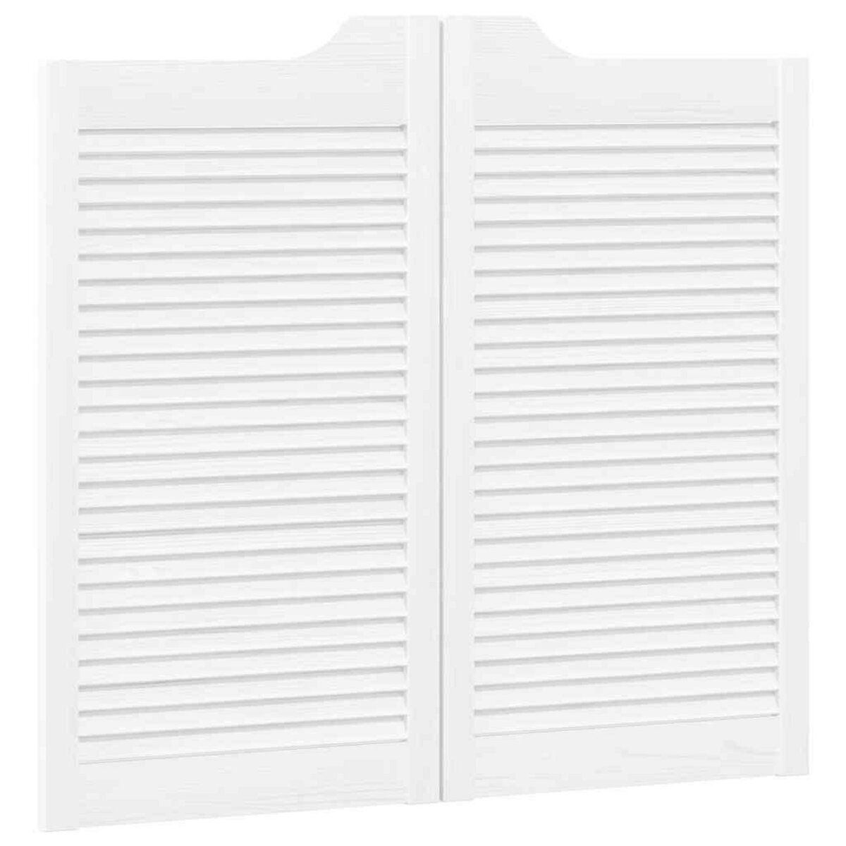 VIDAXL Portes battantes a persiennes 2 paires blanc 90x100 cm