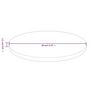 Voir la diapositive 4 : VIDAXL Dessus de table rond Marron clair Ø30x1,5 cm Bois chene traite