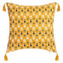 Voir la diapositive 2 : ATMOSPHERA Housse de Coussin  Exotiq  40x40cm Bleu & Jaune