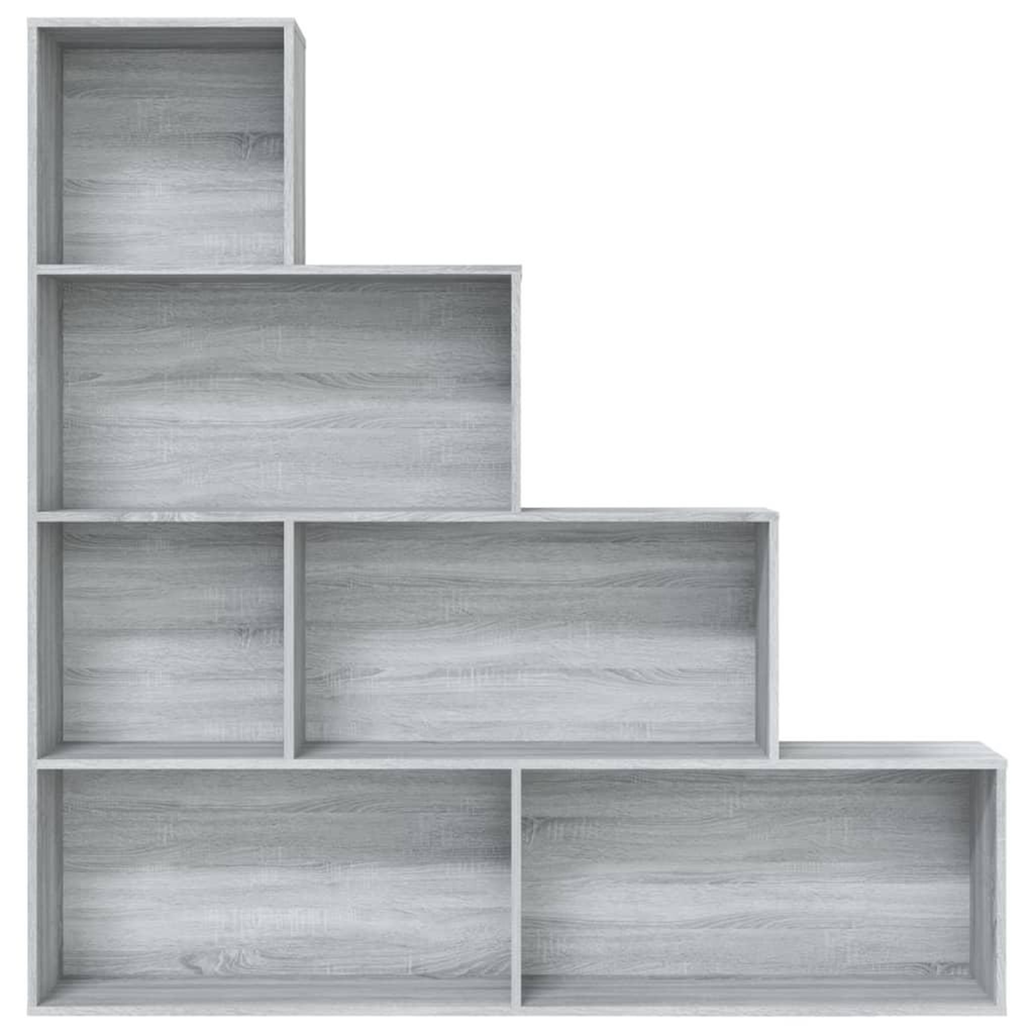 Voir la diapositive 3 : VIDAXL Armoire a livres Sonoma gris 155x24x160 cm