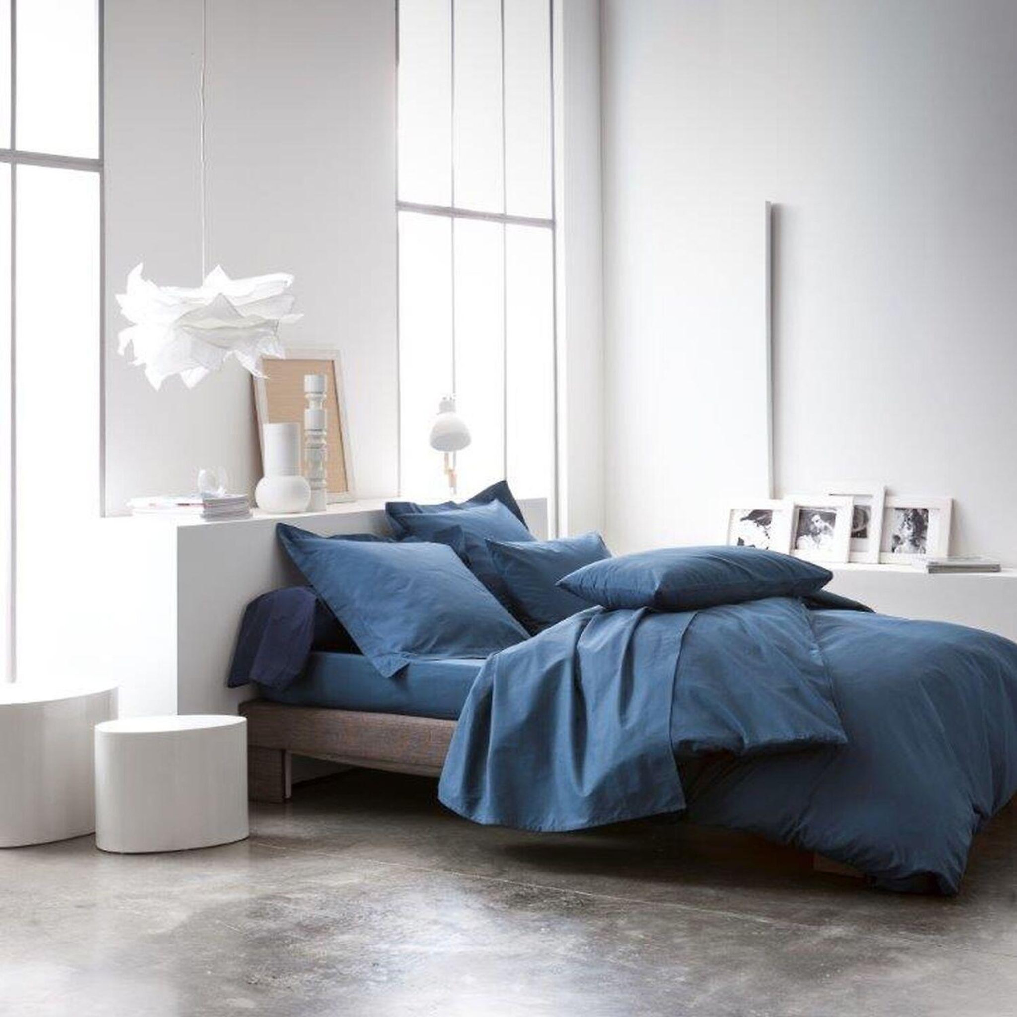 Home collection Housse de couette 100% coton uni. Coloris disponibles : Marron
