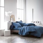 Home collection Housse de couette 100% coton uni. Coloris disponibles : Marron