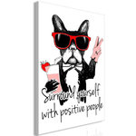 Paris Prix Tableau  Surround Yourself with Positive People. Coloris disponibles : Multicolore