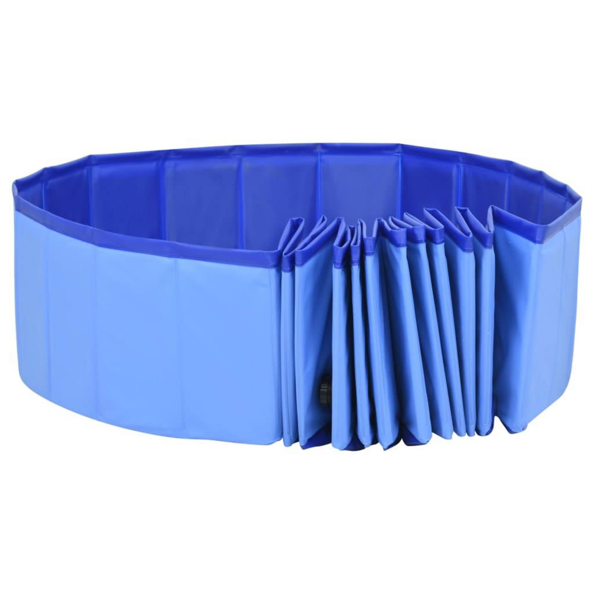 VIDAXL Piscine pliable pour chiens Bleu 300x40 cm PVC