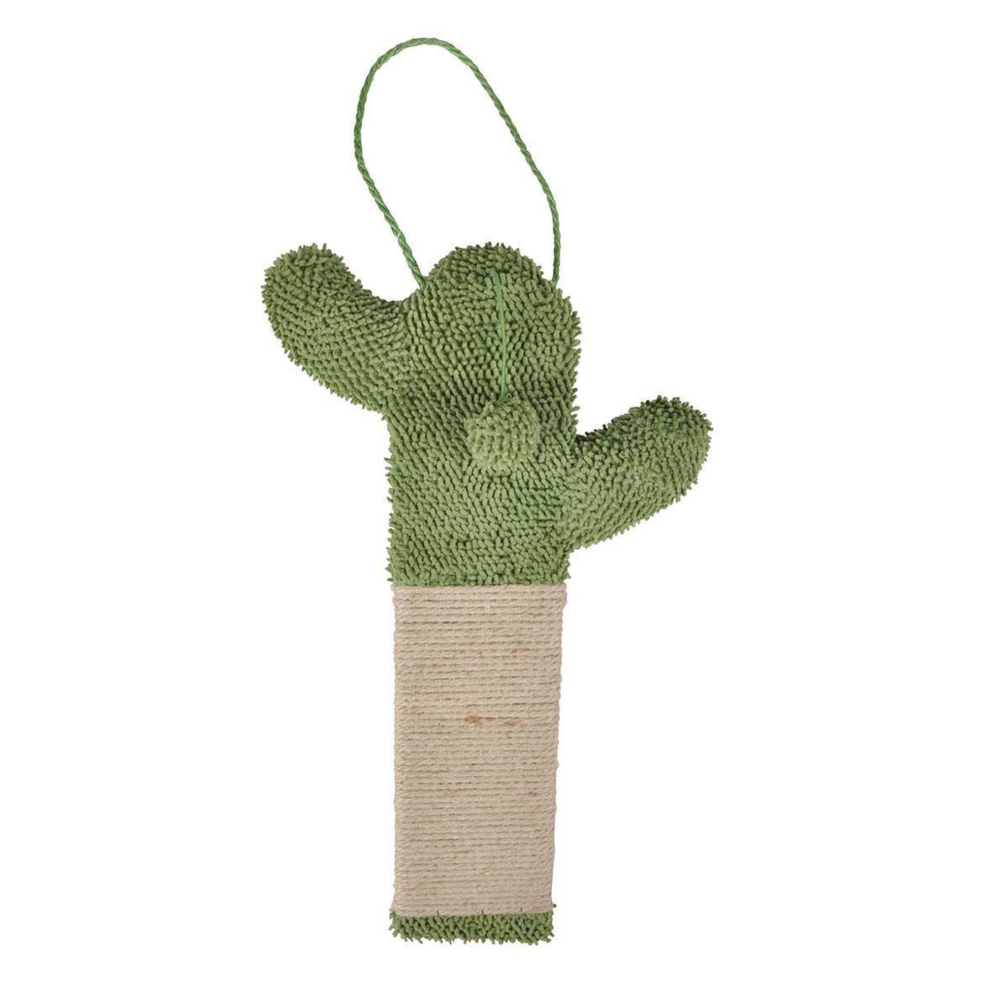HOMEA Griffoir pour chat à suspendre  cactus  51cm vert