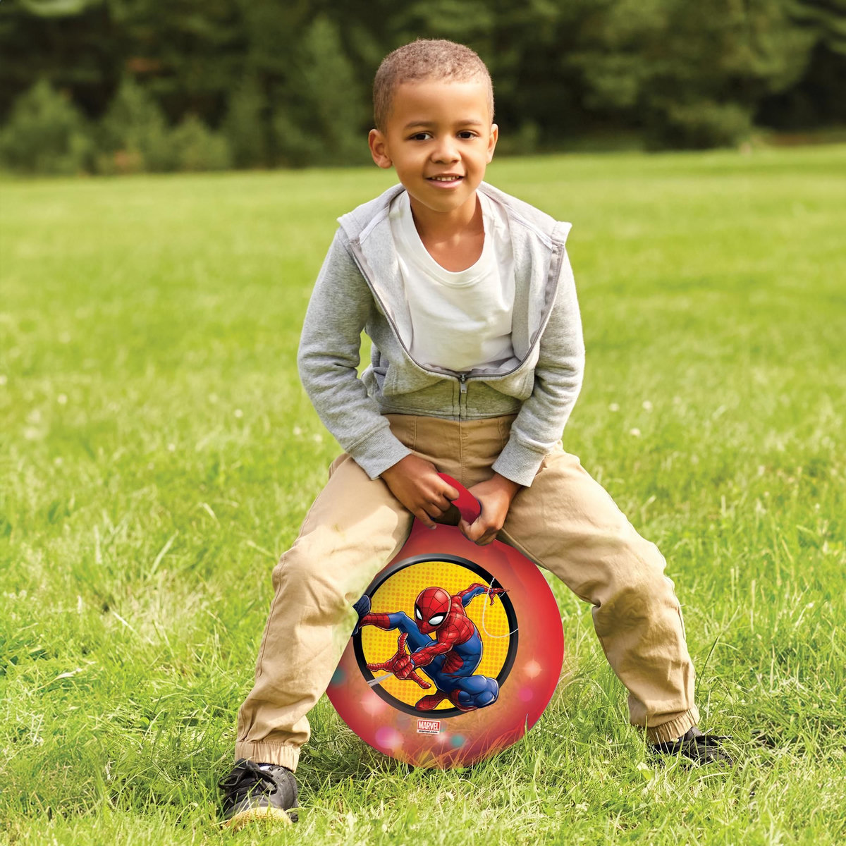 Lexibook Balle Sauteuse Gonflable Spiderman 45cm