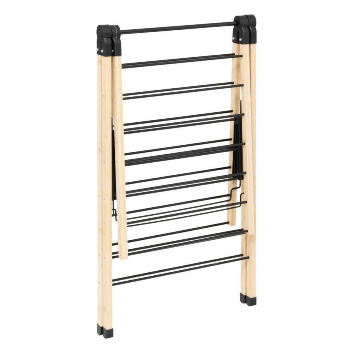 ATMOSPHERA Etendoir à linge 13M noir et bambou