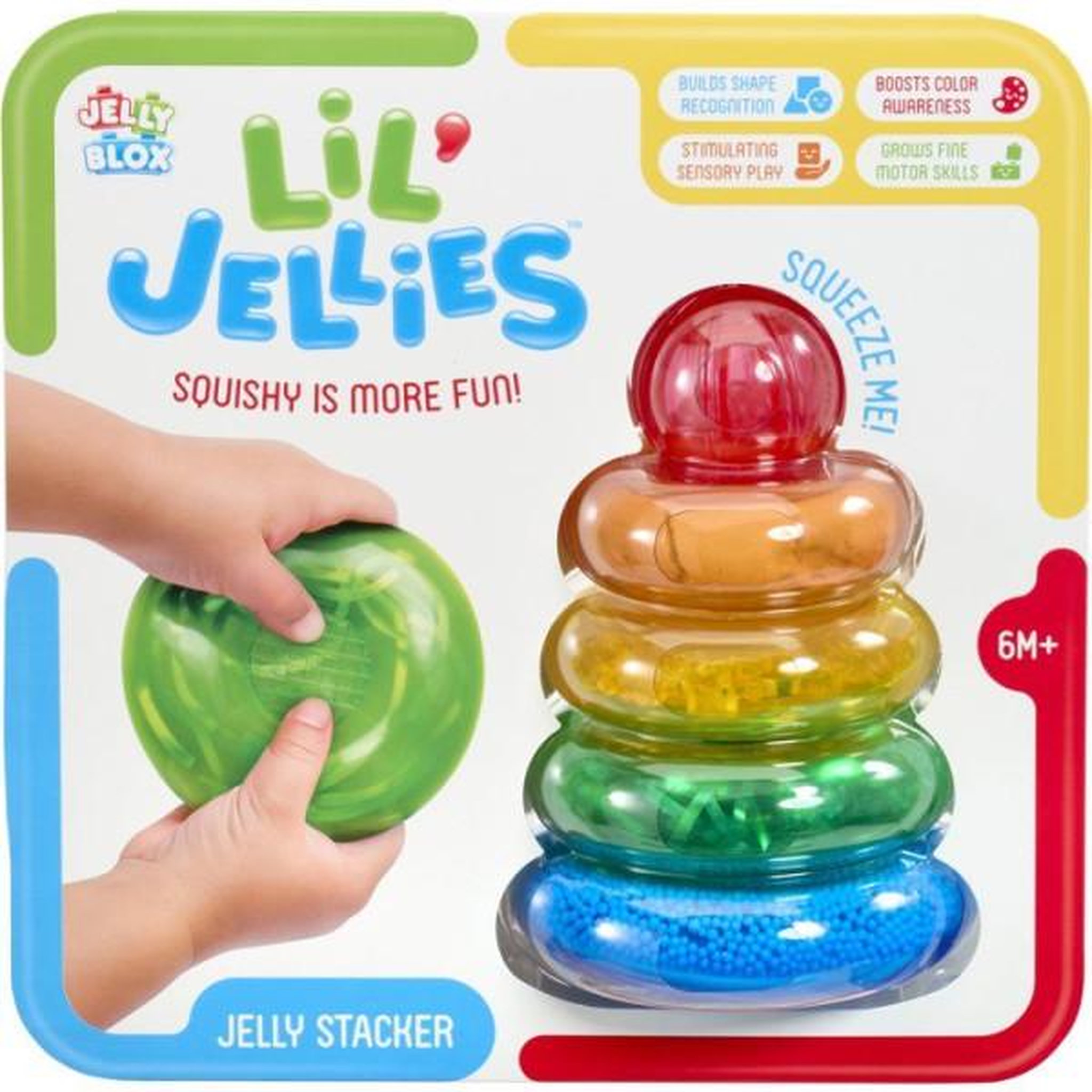 Voir la diapositive 2 : GOLIATH Lil' Jellies Jelly Stacker - blocs sensoriels - GOLIATH - 4 pieces - des 6 mois