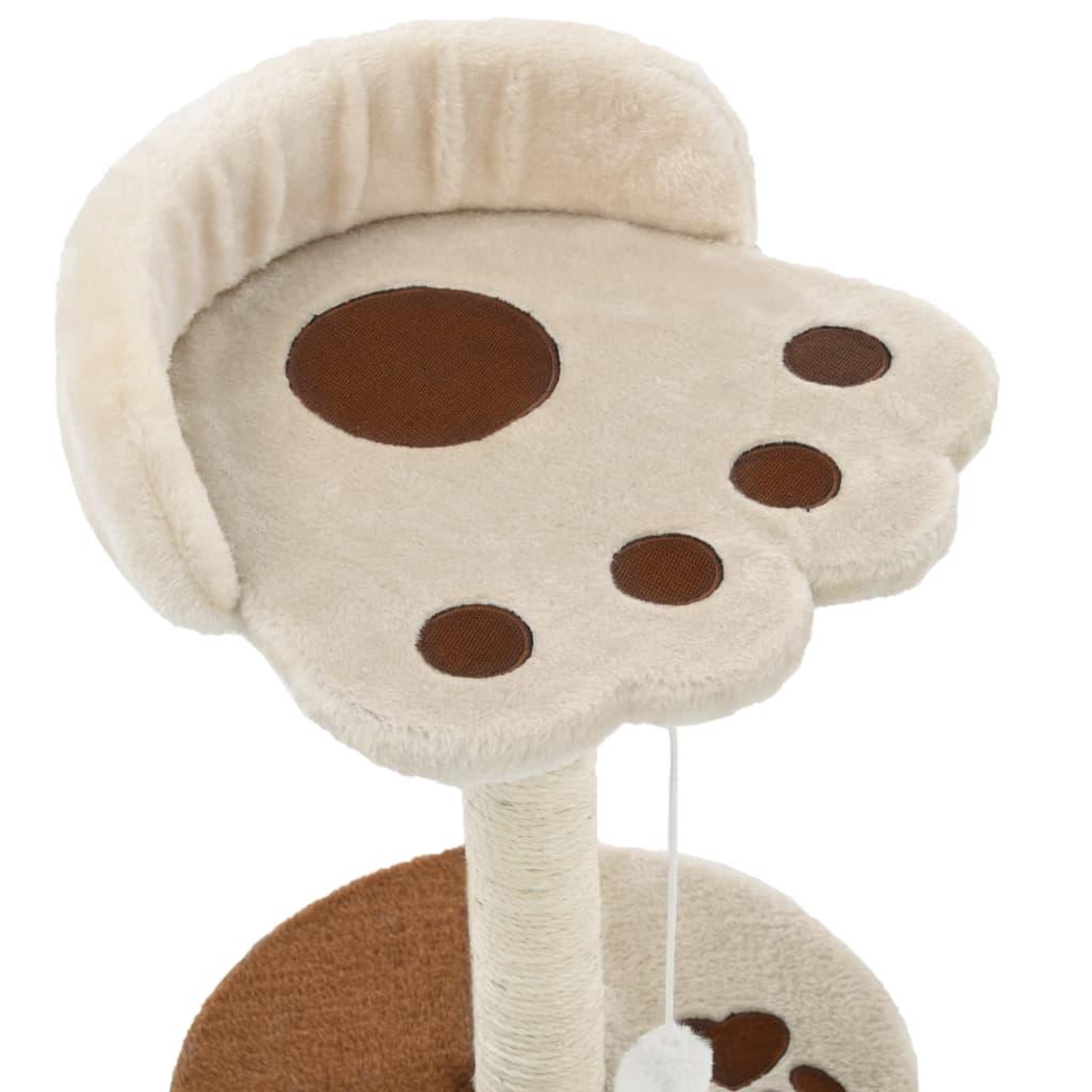 Voir la diapositive 4 : VIDAXL Arbre a chat avec griffoir en sisal 40 cm Beige et Marron