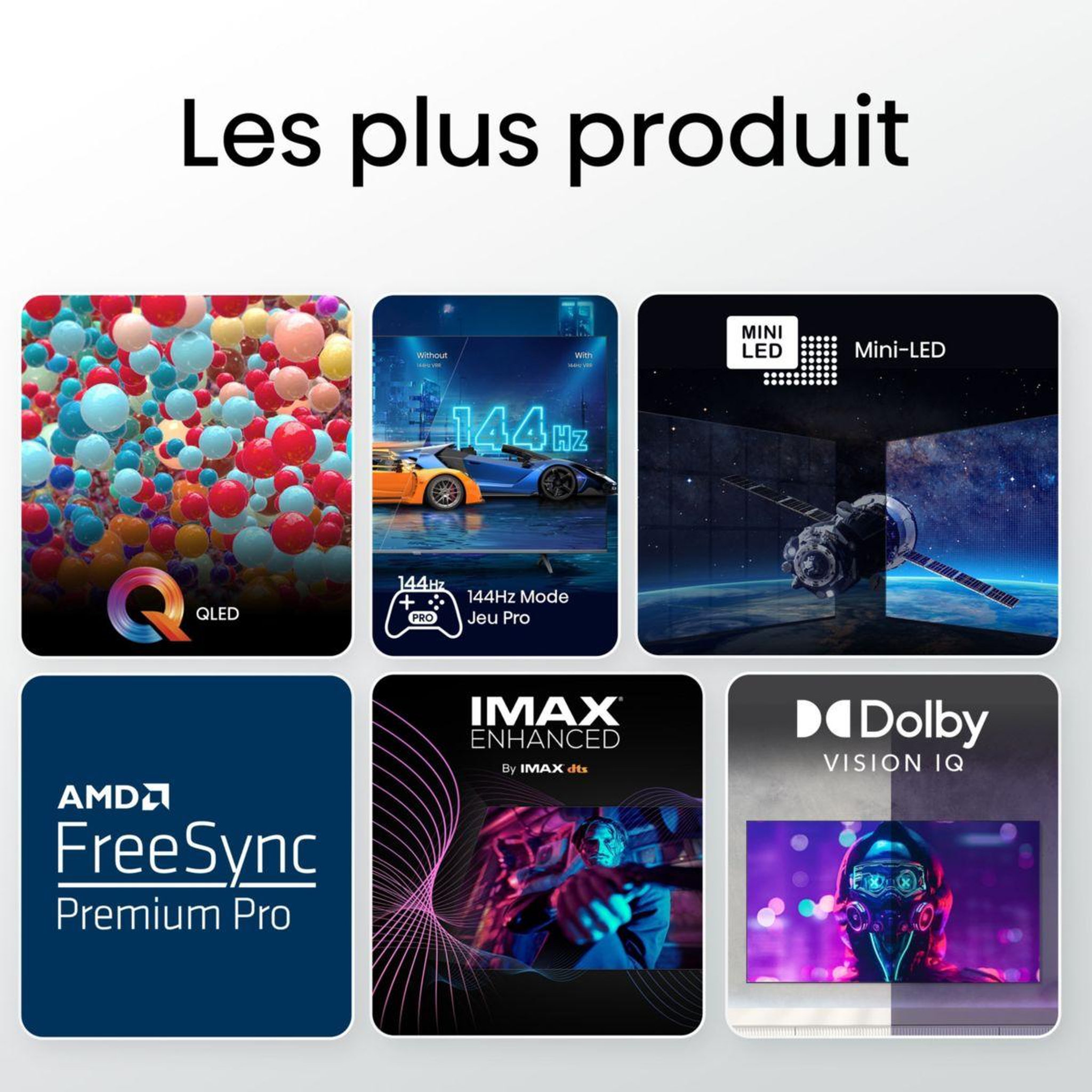 Voir la diapositive 2 : Hisense TV Mini Led 65U7NQ (164cm)