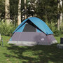 Voir la diapositive 3 : VIDAXL Tente de camping a dome 2 personnes bleu impermeable