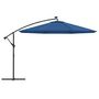 Voir la diapositive 4 : VIDAXL Parasol de jardin en porte-a-faux avec lumieres LED bleu azure