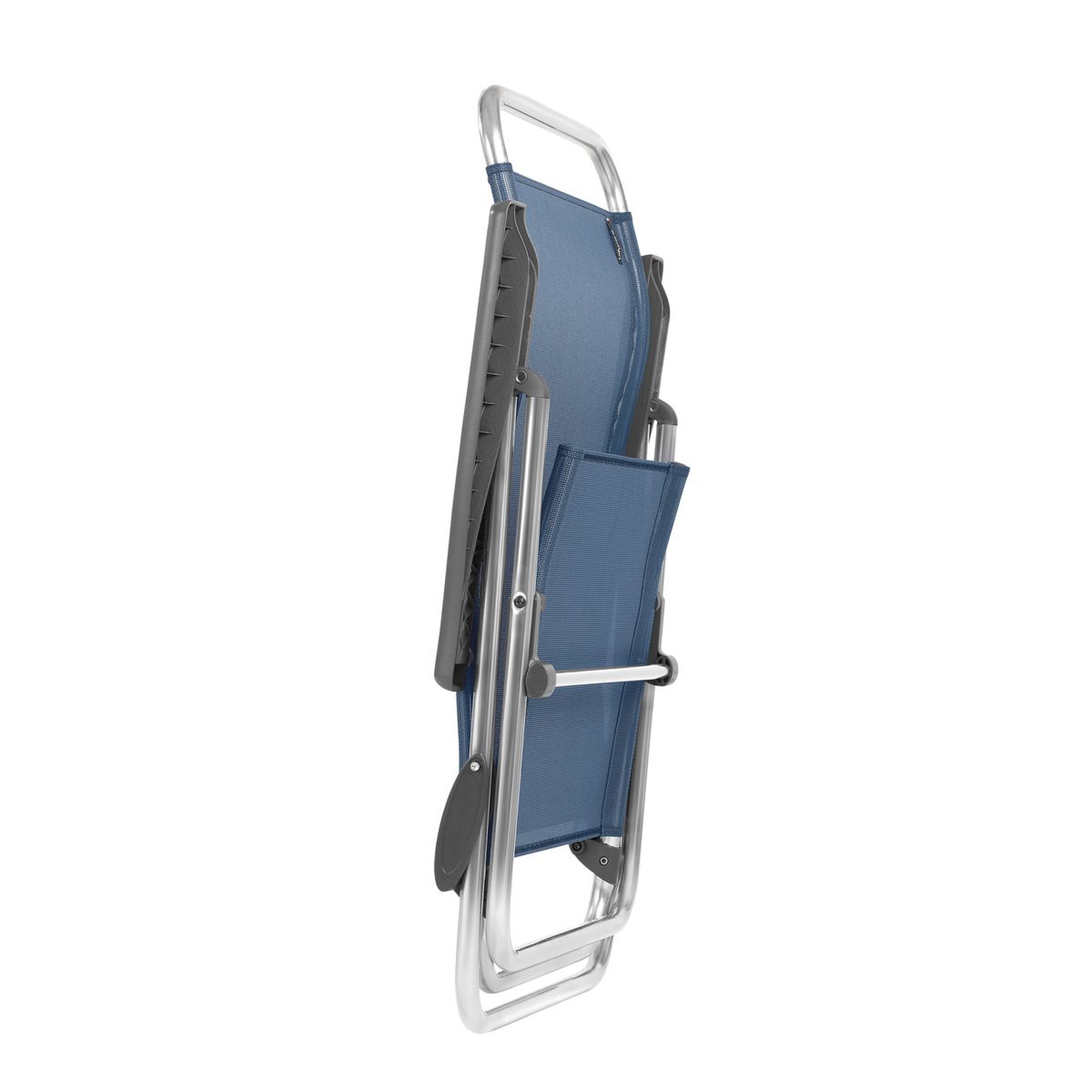 Voir la diapositive 2 : LAFUMA Chaise pliante plage et camping aluminium LOW ocean
