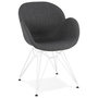 Voir la diapositive 1 : Paris Prix Fauteuil Design  Syndra  85cm Gris Foncé