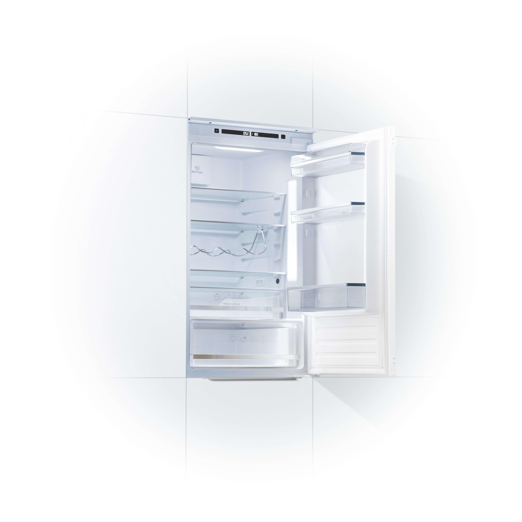 Voir la diapositive 5 : SCHNEIDER Réfrigérateur combiné 244L Blanc - SCRCI177NF-E