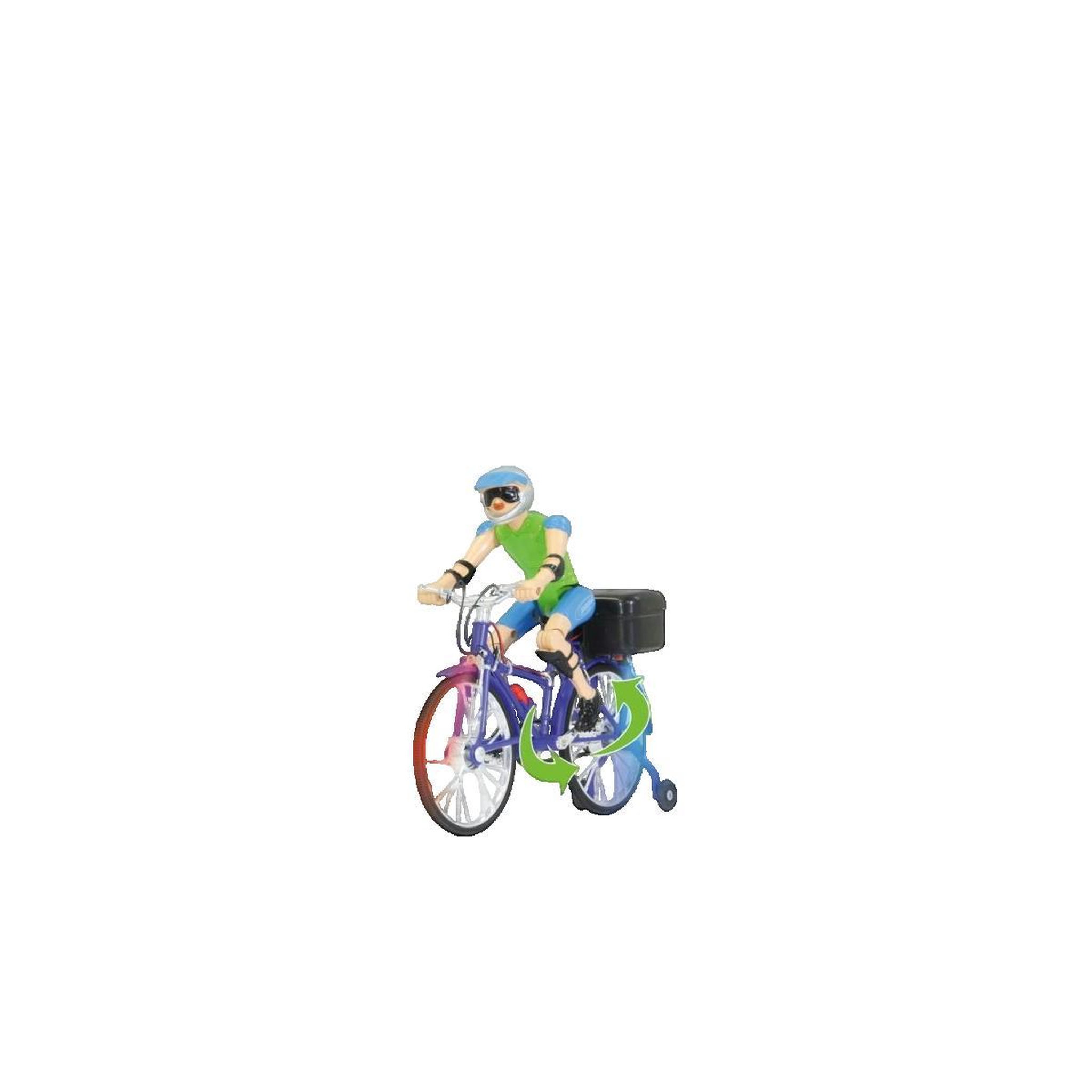 Jamara Vélo jouet JAMARA violet avec cycliste mobile et musique
