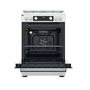 Voir la diapositive 4 : Whirlpool Cuisinière mixte 83l 4feux blanc - WS68M8CCWFR