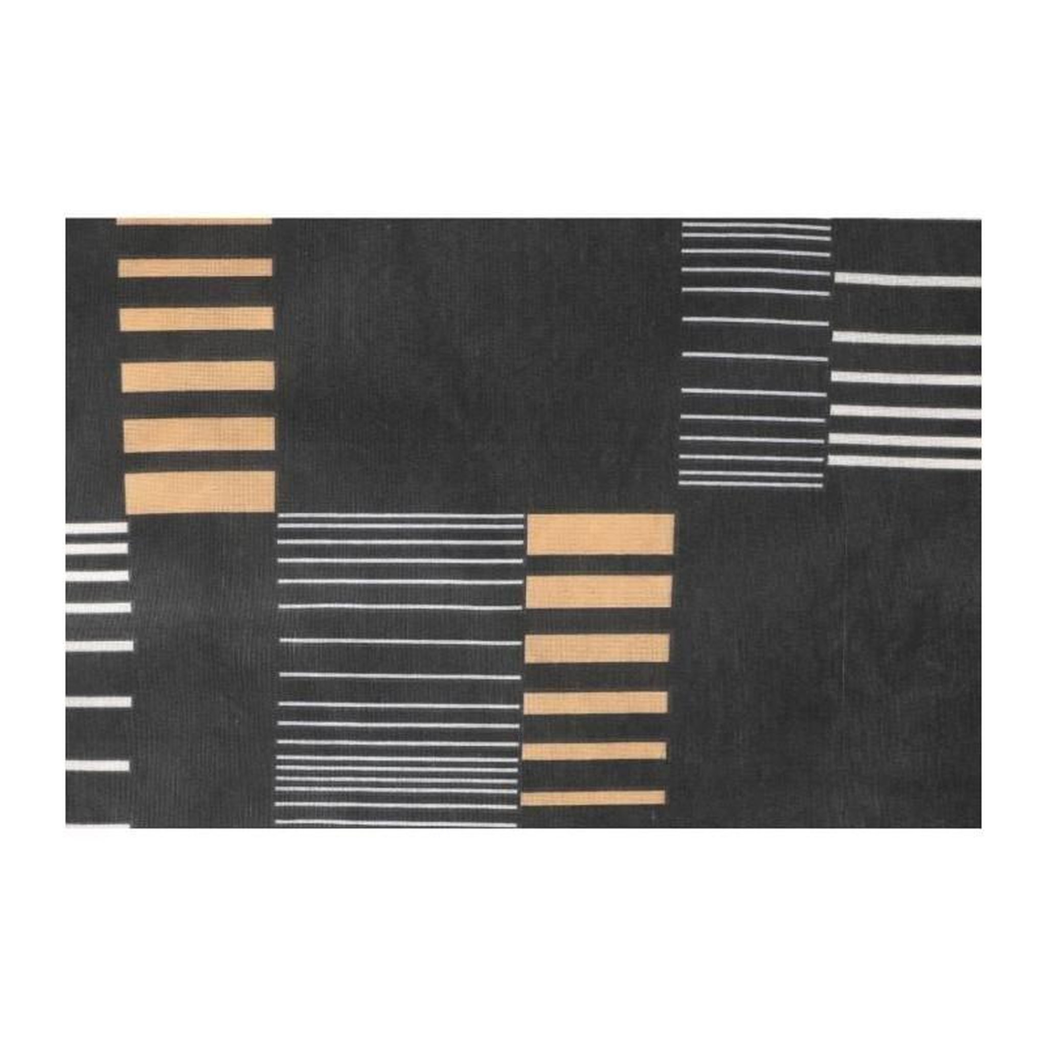 Voir la diapositive 5 : GENERIQUE Parure de lit - 1 housse de couette 220x240 cm + 2 taies d'oreiller 60x60 cm - 65% coton, 35% polyester - Anthracite