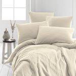 Sensei Maison Housse de couette en gaze de coton LOFT. Coloris disponibles : Gris, Orange, Rouge, Jaune, Blanc, Vert