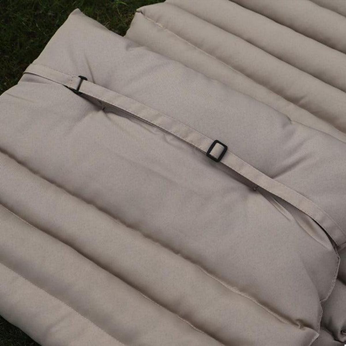 RED DECO Lot de 2 matelas bain de soleil 180cm - 2x sormiou taupe