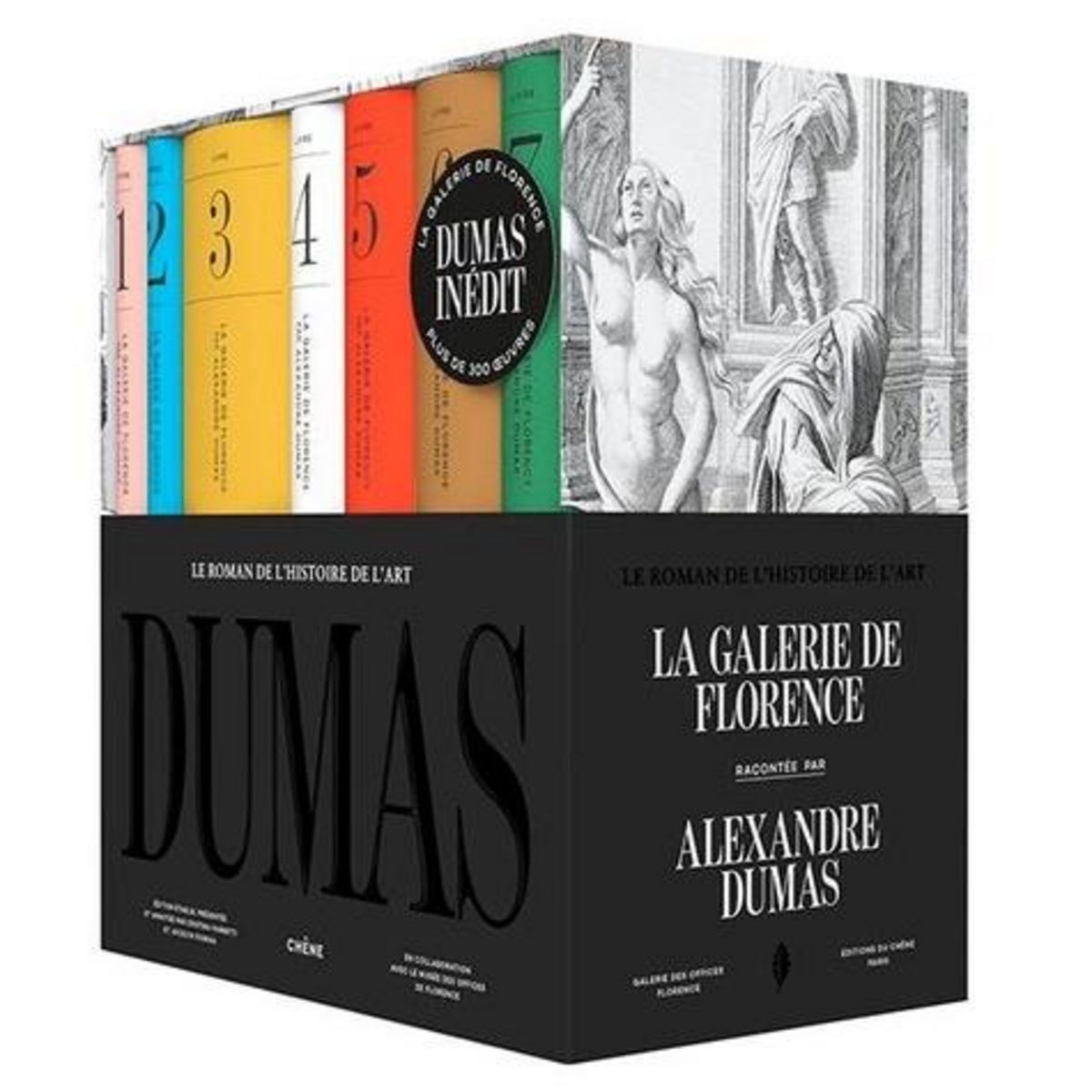 LA GALERIE DE FLORENCE RACONTEE PAR ALEXANDRE DUMAS. COFFRET EN 7 VOLUMES, Dumas Alexandre