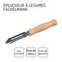 Voir la diapositive 4 : Fackelmann Eplucheur à légumes type économe 16 cm Fackelmann Wood Edition