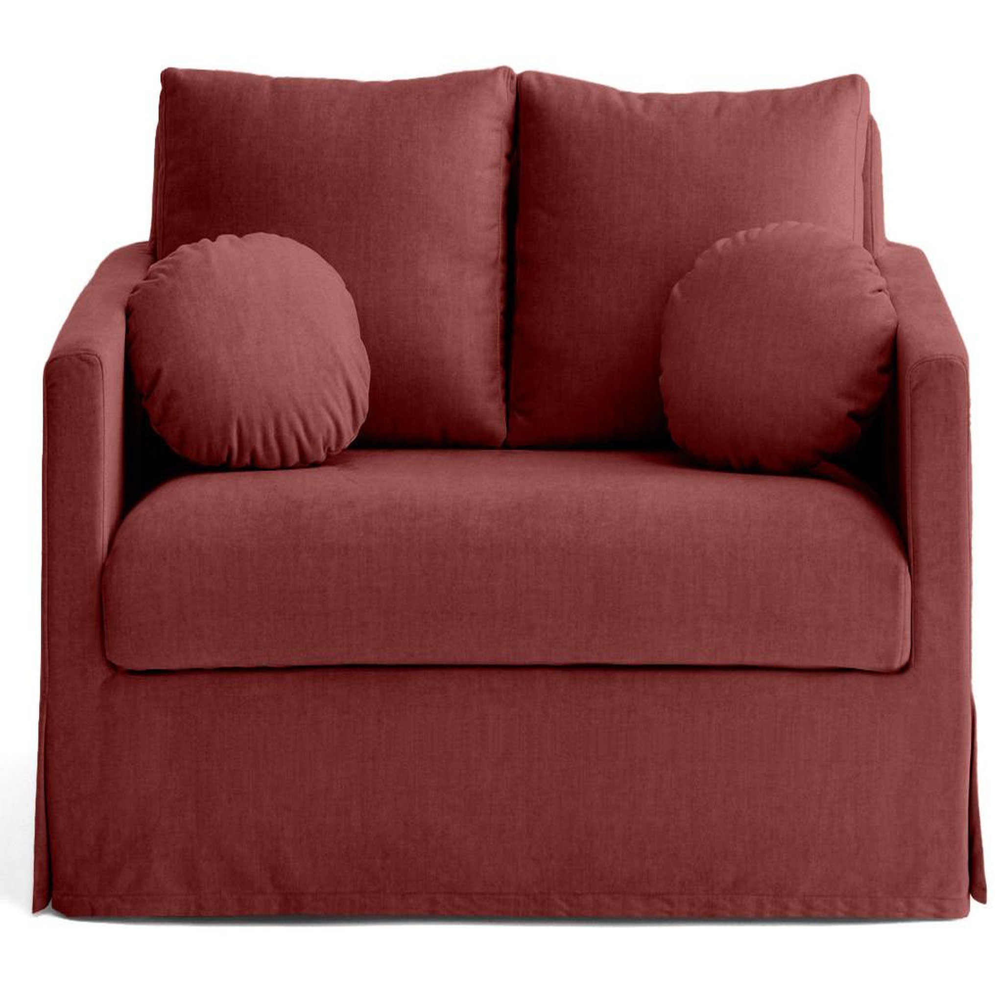 Voir la diapositive 1 : LISA DESIGN Serena - canapé droit déhoussable 2 places en velours