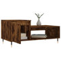 Voir la diapositive 4 : VIDAXL Table basse Chene fume 100x50x45 cm Bois d'ingenierie