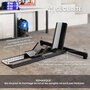 Voir la diapositive 6 : HOMCOM Bloque roue de moto pour pneu avant, cale roue moto en acier, support de verrouillage réglable sur 14 niveaux, pour Ø 34-84 cm, capacité 816,5 kg, noir