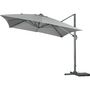 Voir la diapositive 3 : Habitat et Jardin Parasol jardin déporté led alu  Sun 3 Luxe  3 x 3 m - Gris