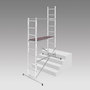 Voir la diapositive 2 : HAILO Echafaudage roulant d'escalier 4m en aluminium - HOBBYSTEP H4