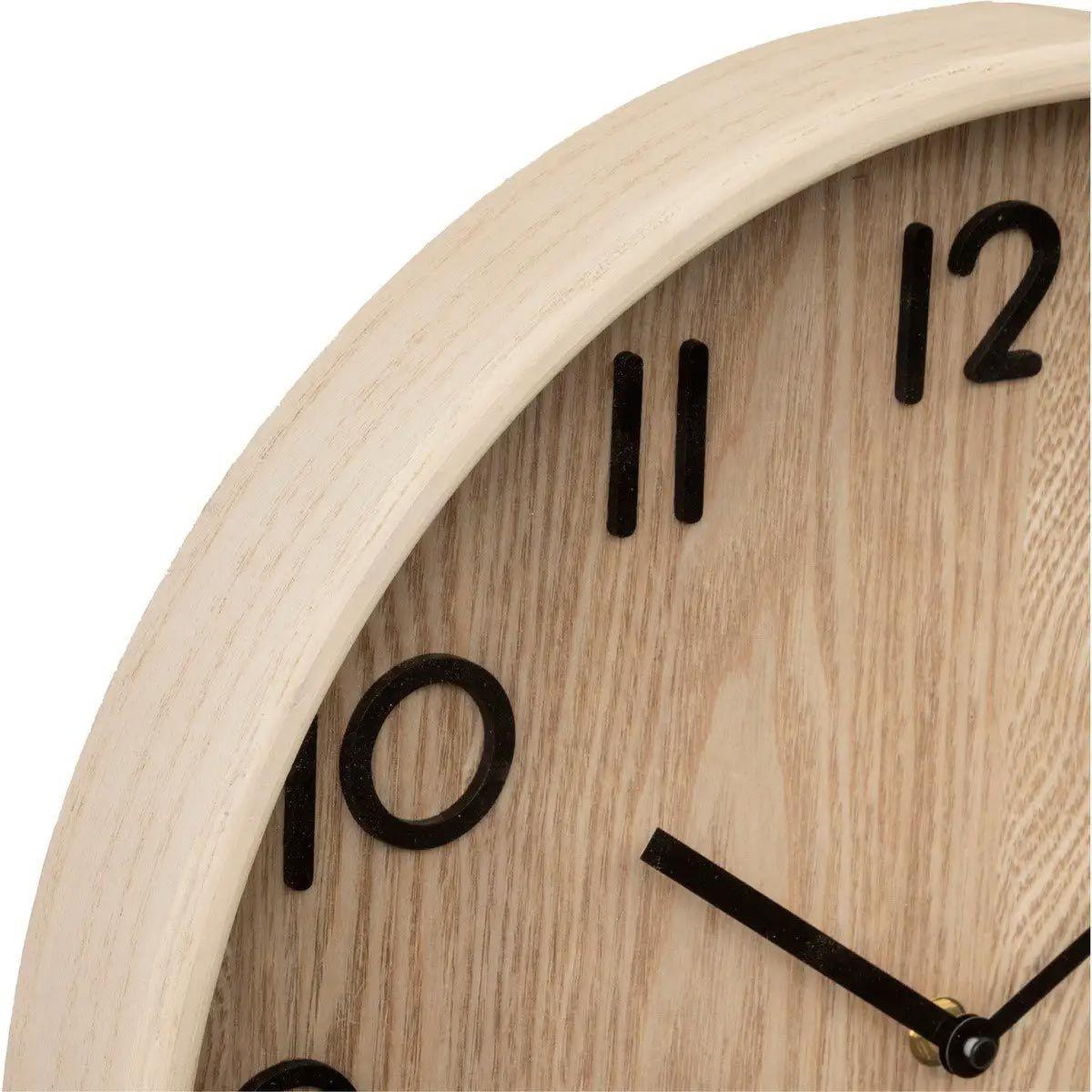 Voir la diapositive 2 : ATMOSPHERA Horloge murale design  ivana  38cm naturel