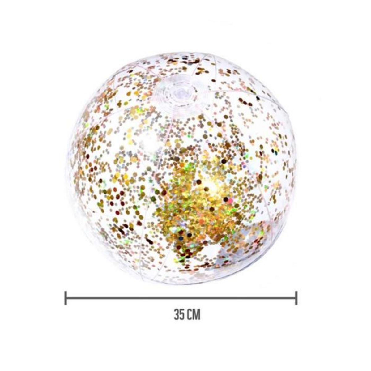 Paris Prix Ballon Gonflable  Paillettes  35cm Or