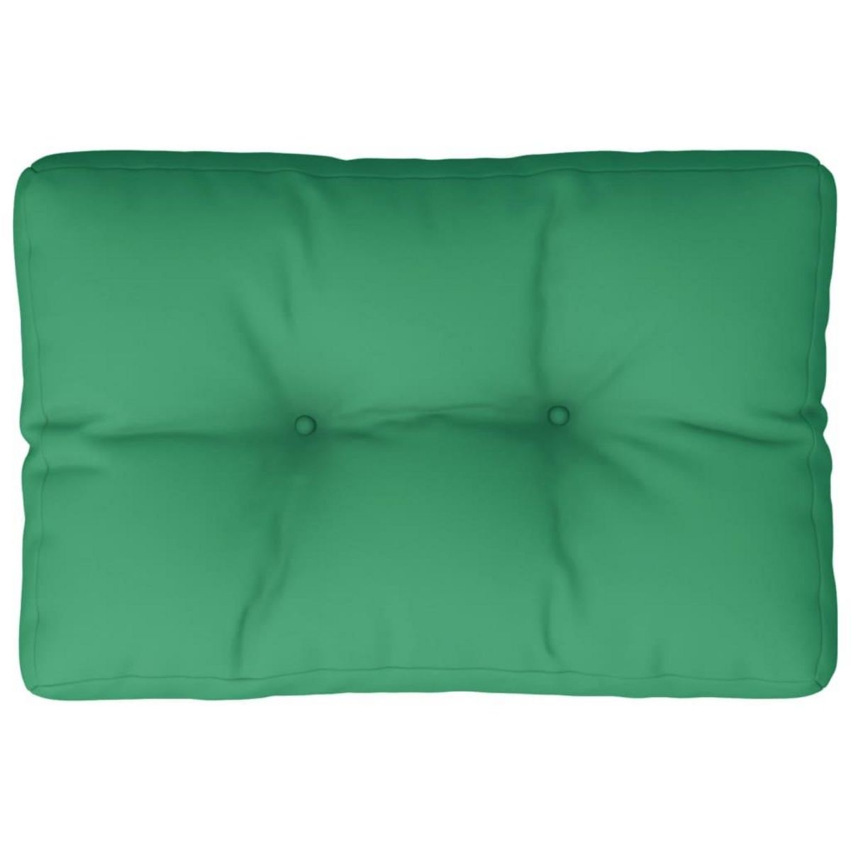 VIDAXL Coussin de palette vert 60x40x12 cm tissu